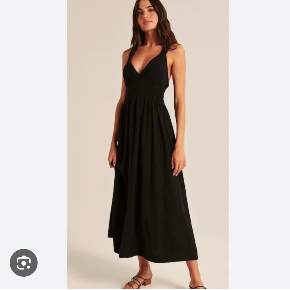 Abercrombie & Fitch Black Maxi Dress